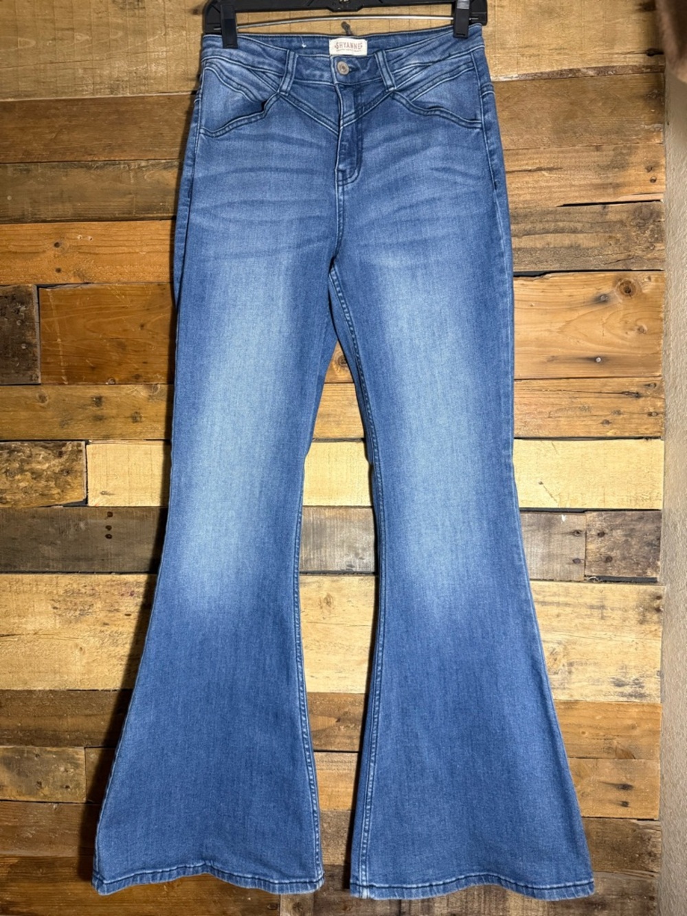 Shyanne High Rise Flare Jeans Western Seamed Denim Women's Size 29x34 - Picture 2 of 7